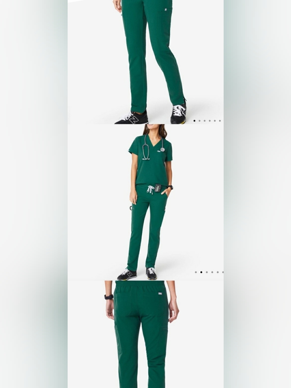 Figs Yola Hunter Green Pants M - PETITE